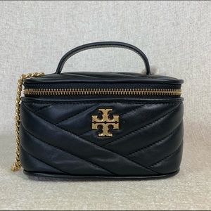 Tory Burch Black Mini Kira Vanity Shoulder Bag